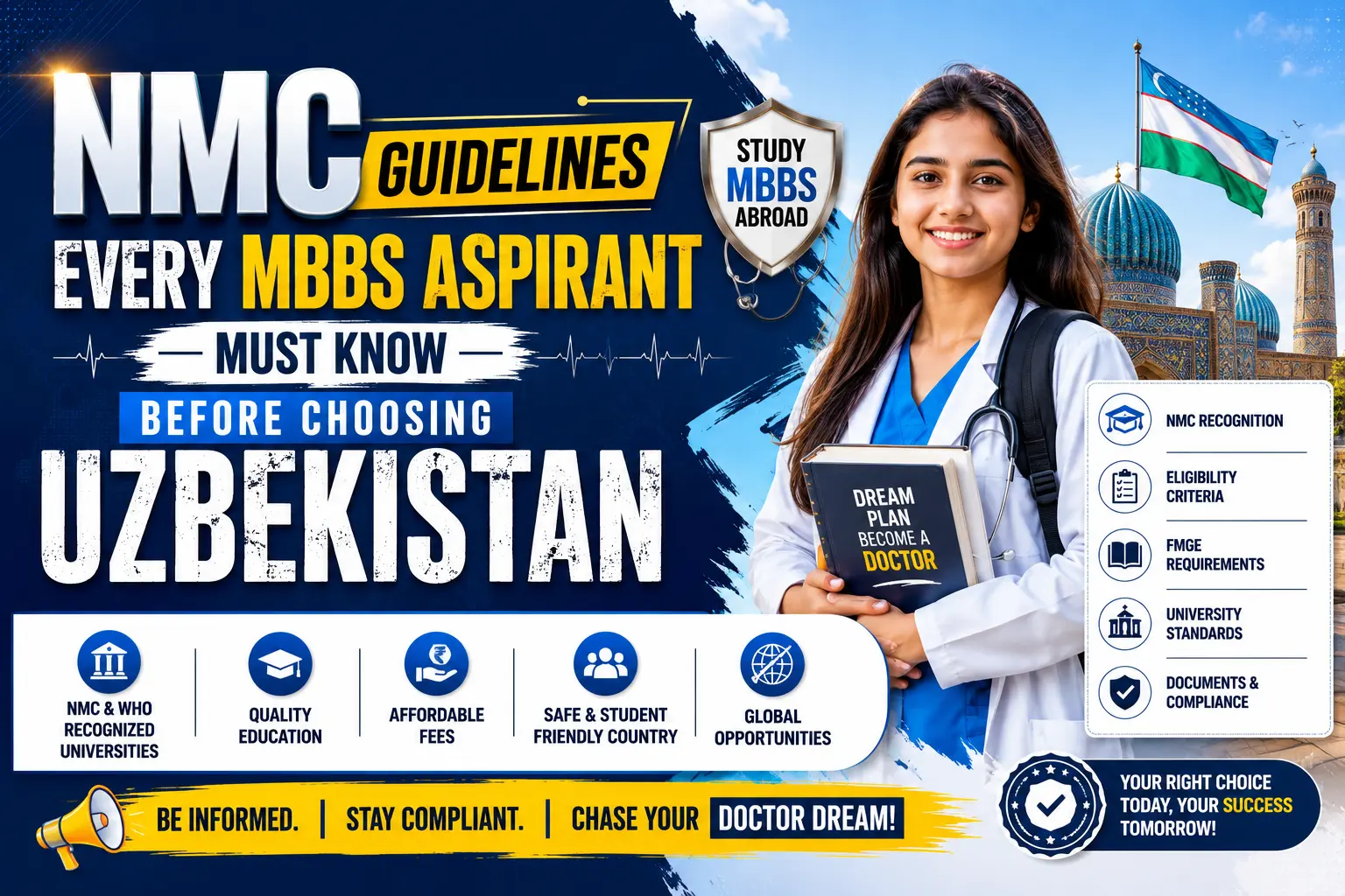 NMC Guidelines Every MBBS Aspirant Must Know Before Choosing Uzbekistan